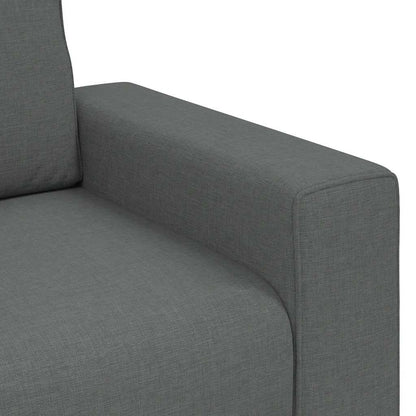 Divano a 2 Posti Grigio Scuro 180x77x82 cm in Tessuto | homemem39