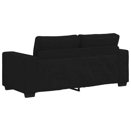 Divano a 2 Posti Nero 180x77x82 cm in Tessuto | homemem39
