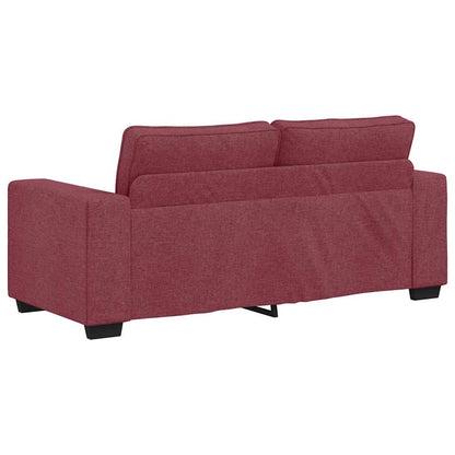 Divano a 2 Posti Rosso Vino 180x77x82 cm in Tessuto | homemem39