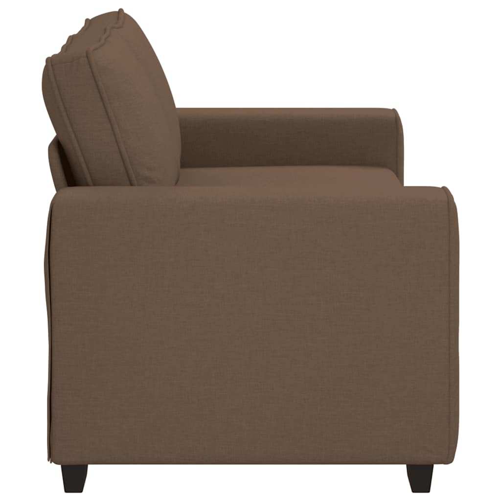 Divano a 2 Posti Marrone 180x77x82 cm in Tessuto | homemem39