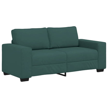 Divano a 2 Posti Verde Scuro 180x77x82 cm in Tessuto | homemem39