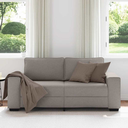 Divano a 2 Posti Tortora 180x77x82 cm in Tessuto | homemem39