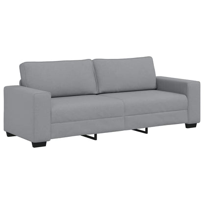Divano a 3 Posti Grigio Chiaro 220x77x82 cm in Tessuto | homemem39