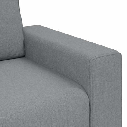 Divano a 3 Posti Grigio Chiaro 220x77x82 cm in Tessuto | homemem39