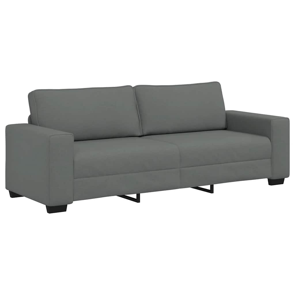 Divano a 3 Posti Grigio Chiaro 220x77x82 cm in Tessuto | homemem39