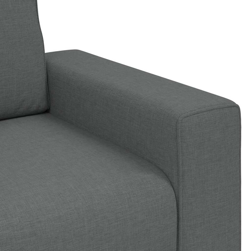 Divano a 3 Posti Grigio Chiaro 220x77x82 cm in Tessuto | homemem39