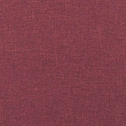 Divano a 3 Posti Rosso Vino 180 cm in Tessuto - homemem39