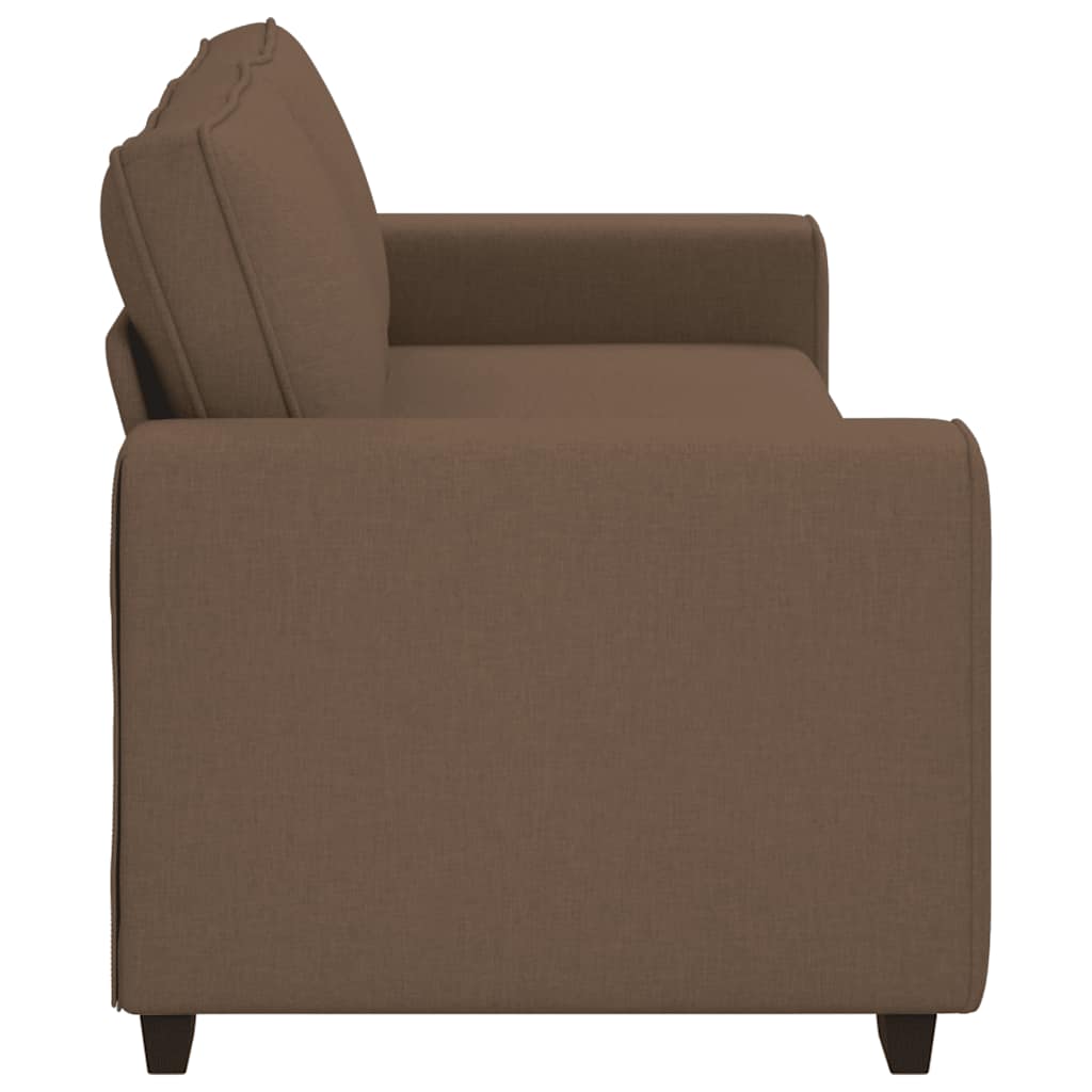 Divano a 3 Posti Marrone 220x77x82 cm in Tessuto | homemem39
