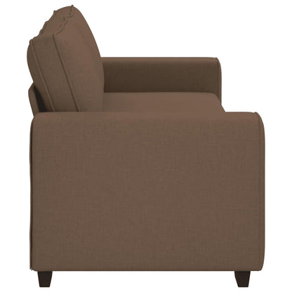 Divano a 3 Posti Marrone 220x77x82 cm in Tessuto | homemem39