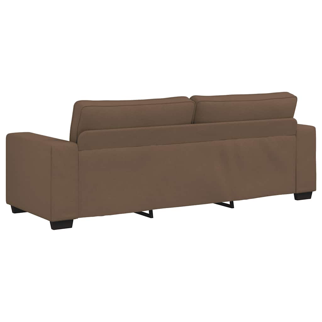 Divano a 3 Posti Marrone 220x77x82 cm in Tessuto | homemem39