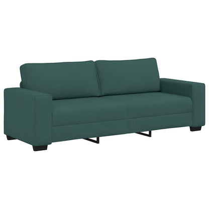 Divano a 3 Posti Verde Scuro 220x77x82 cm in Tessuto | homemem39