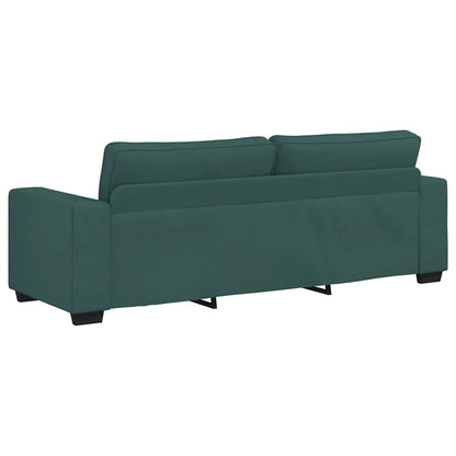 Divano a 3 Posti Verde Scuro 180 cm in Tessuto - homemem39