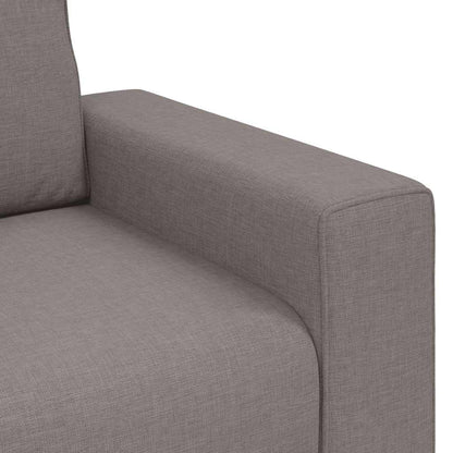 Divano a 3 Posti Tortora 220x77x82 cm in Tessuto | homemem39