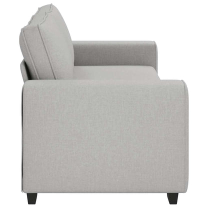 Divano a 3 Posti Grigio Nuvola 220x77x82 cm in Tessuto | homemem39