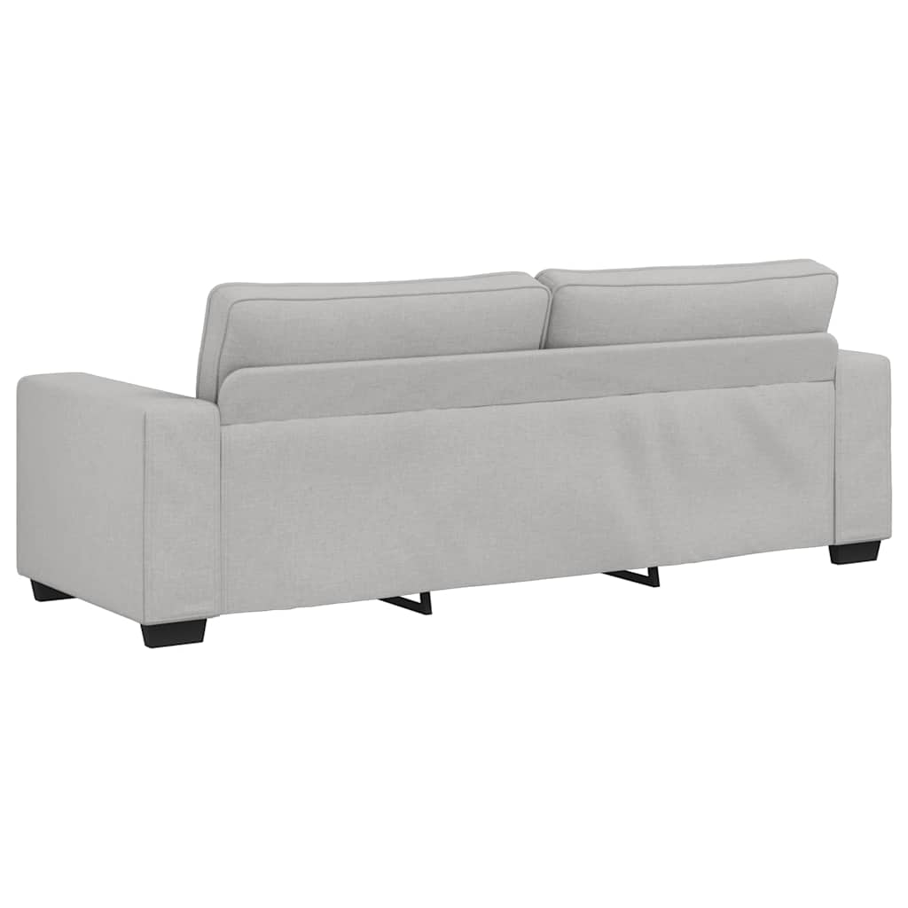 Divano a 3 Posti Grigio Nuvola 220x77x82 cm in Tessuto | homemem39