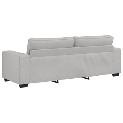 Divano a 3 Posti Grigio Nuvola 220x77x82 cm in Tessuto | homemem39