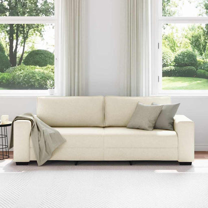 | Divano | con cuscino con cuscino Beige 221 x 77 x 82 cm Tela