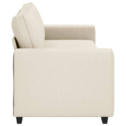 | Divano | con cuscino con cuscino Beige 221 x 77 x 82 cm Tela - homemem39