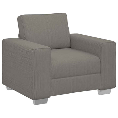 Divano Sedia Grigio Chiaro 100x77x82 cm Tessuto di Velluto a Coste | homemem39