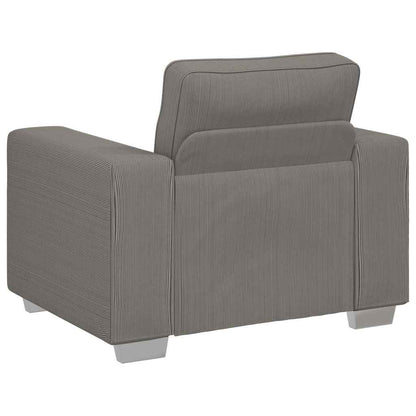 Divano Sedia Grigio Chiaro 100x77x82 cm Tessuto di Velluto a Coste | homemem39
