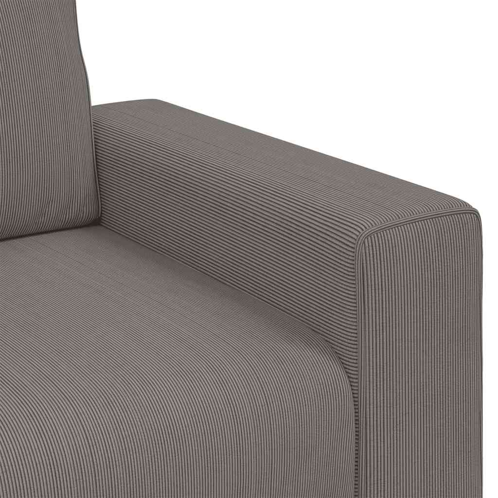 Divano Sedia Grigio Chiaro 100x77x82 cm Tessuto di Velluto a Coste | homemem39