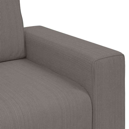 Divano Sedia Grigio Chiaro 100x77x82 cm Tessuto di Velluto a Coste | homemem39