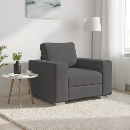 Divano Sedia Grigio Scuro 100x77x82 cm Tessuto di Velluto a Coste | homemem39