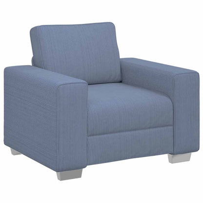 Divano Sedia Blu 100x77x82 cm Tessuto di velluto a coste | homemem39