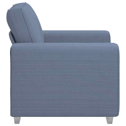 Divano Sedia Blu 100x77x82 cm Tessuto di velluto a coste | homemem39