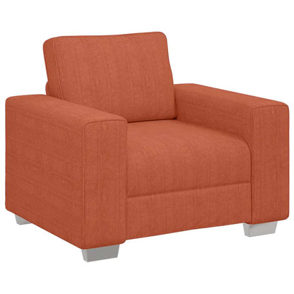 Divano Sedia Rosso Arancione 100x77x82 cm Tessuto di Velluto a Coste | homemem39