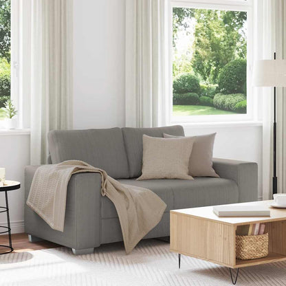 Divano Divanetto Grigio Chiaro 160x77x82cm Tessuto di Velluto a Coste | homemem39