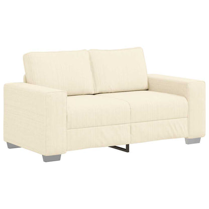 Divano Divanetto Crema 160x77x82 cm Tessuto di Velluto a Coste