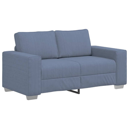 Divano Divanetto Blu 160x77x82 cm Tessuto di Velluto a Coste