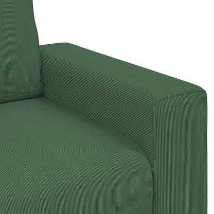 Divano Divanetto Verde Scuro 160x77x82cm Tessuto di Velluto a Coste | homemem39