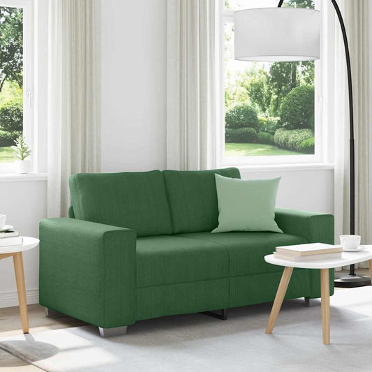 Divano Divanetto Verde Scuro 160x77x82cm Tessuto di Velluto a Coste | homemem39