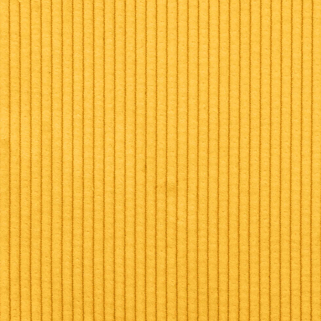 Divano Divanetto Giallo Chiaro 160x77x82cm Tessuto di Velluto a Coste