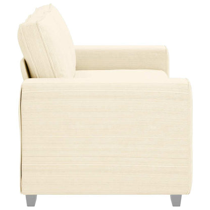 Divano Divanetto Crema 180x77x82 cm Tessuto di Velluto a Coste | homemem39