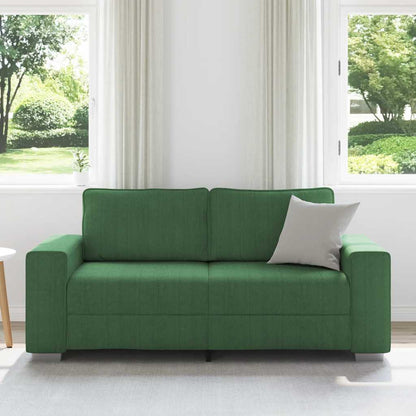 Divano Divanetto Verde Scuro 180x77x82cm Tessuto di Velluto a Coste | homemem39