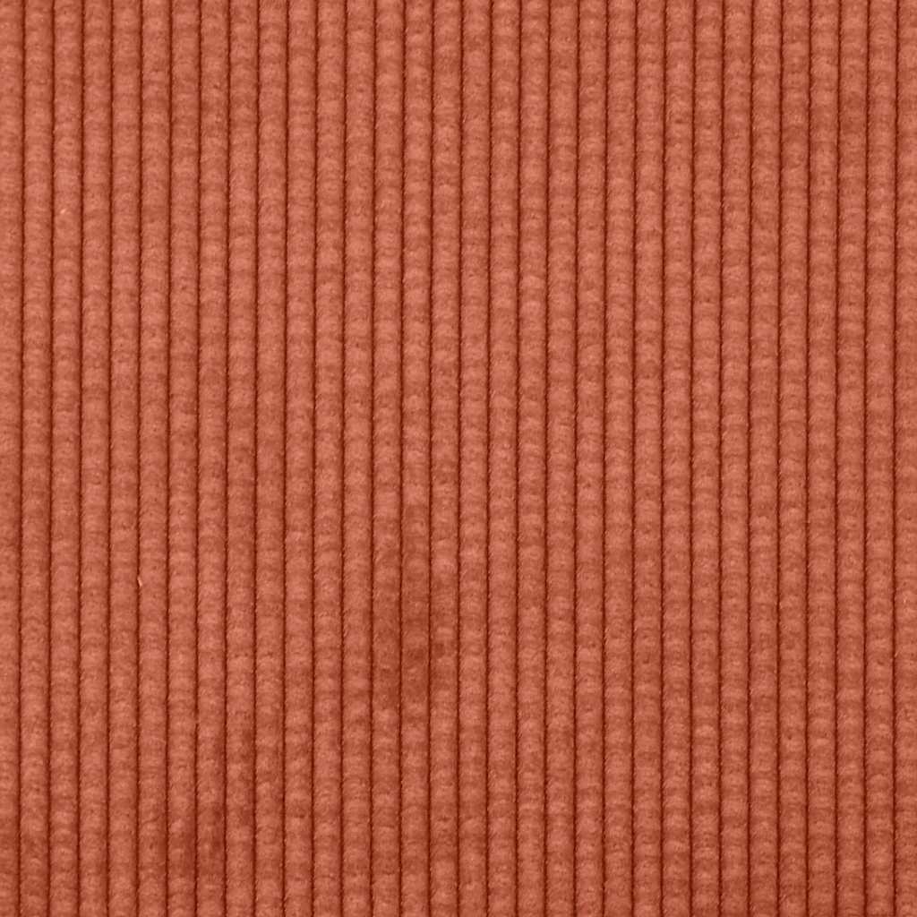 Divano Divanetto Rosso Arancione 180x77x82 cm Tessuto Velluto a Coste | homemem39
