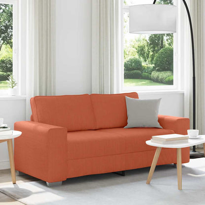Divano Divanetto Rosso Arancione 180x77x82 cm Tessuto Velluto a Coste | homemem39