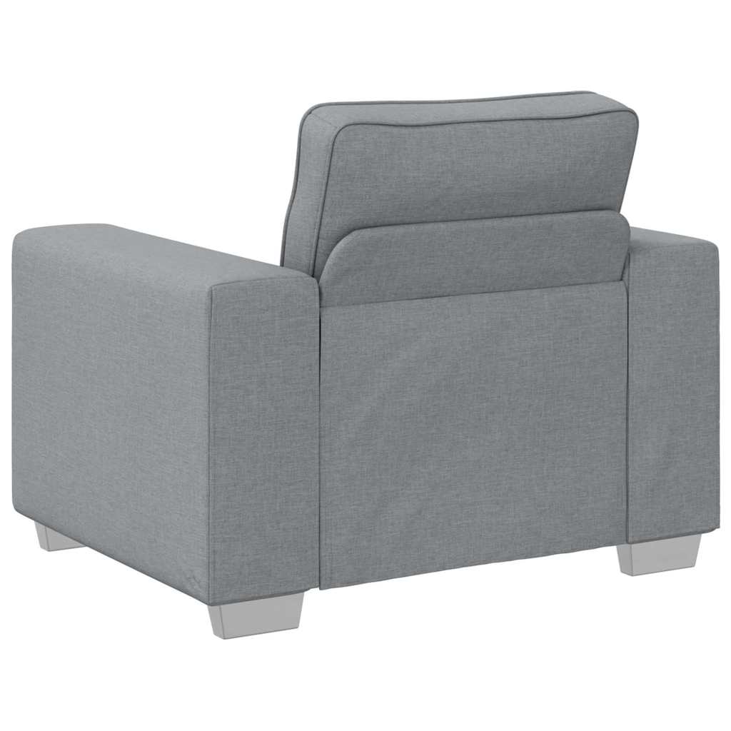 Poltrona Sofa Grigio chiaro 100 cm Tessuto | homemem39