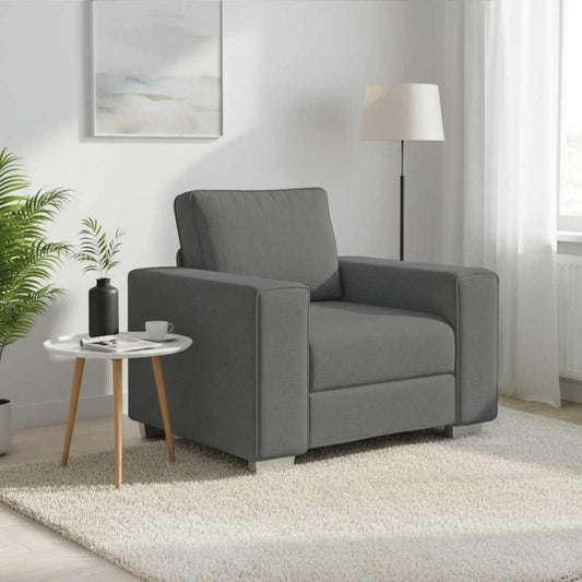 Poltrona Sofa Grigio scuro 100 cm Tessuto | homemem39