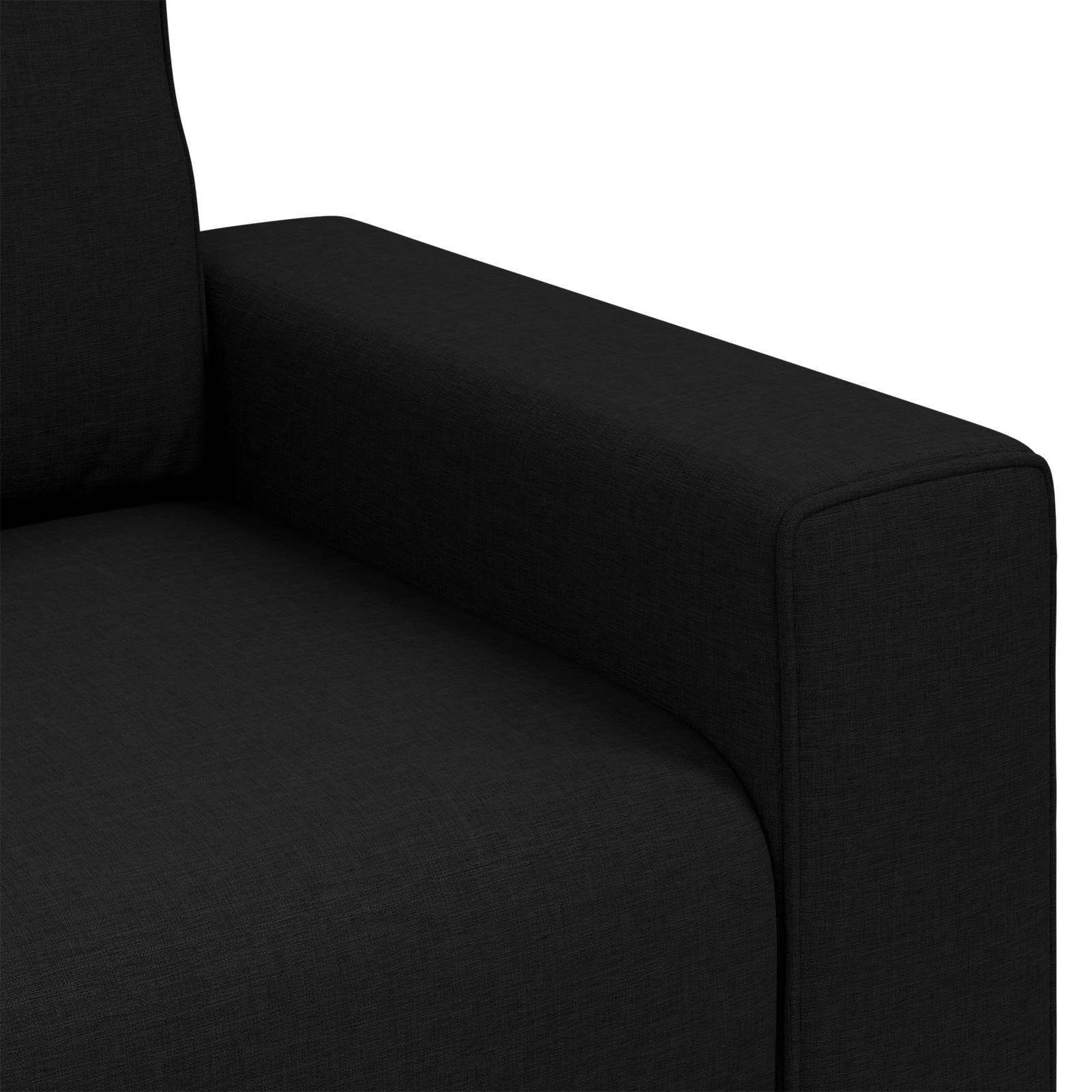 Divano Nero 100 x 77 x 82 cm Tessuto