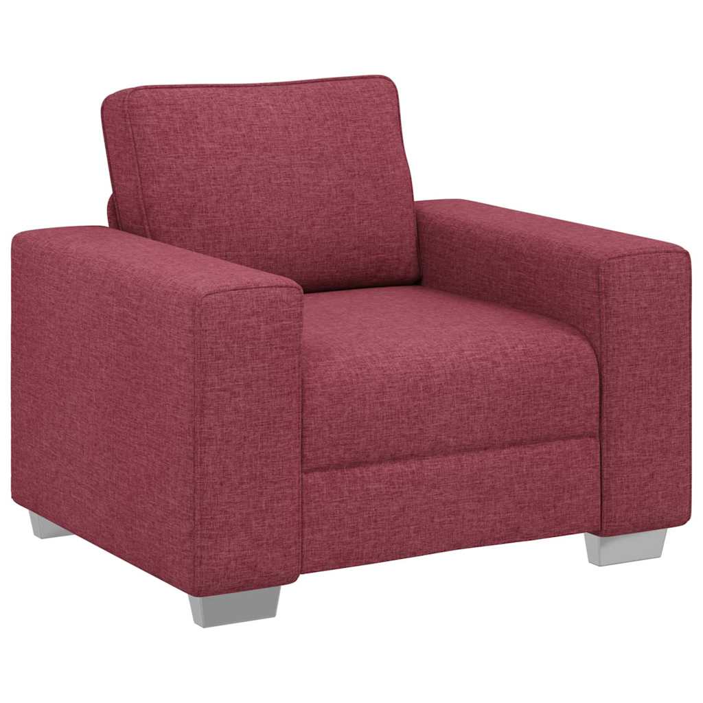 Poltrona Sofa Rosso Vino 100 cm Tessuto | homemem39