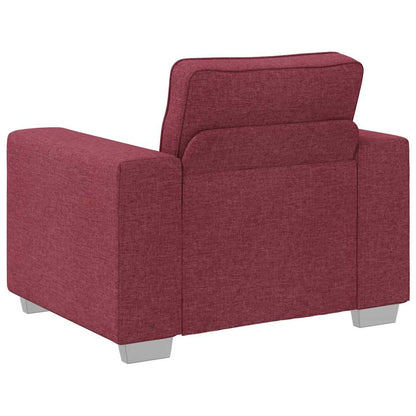 Poltrona Sofa Rosso Vino 100 cm Tessuto | homemem39