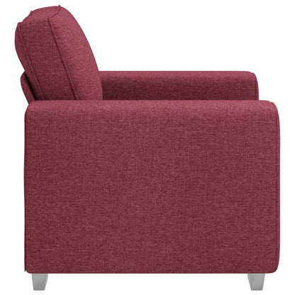 Poltrona Sofa Rosso Vino 100 cm Tessuto | homemem39