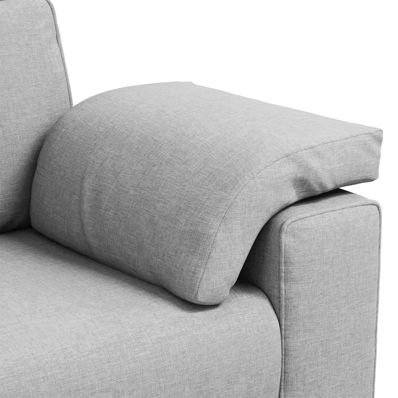 Divano a due posti Grigio Nuvola 160 cm Tessuto | homemem39