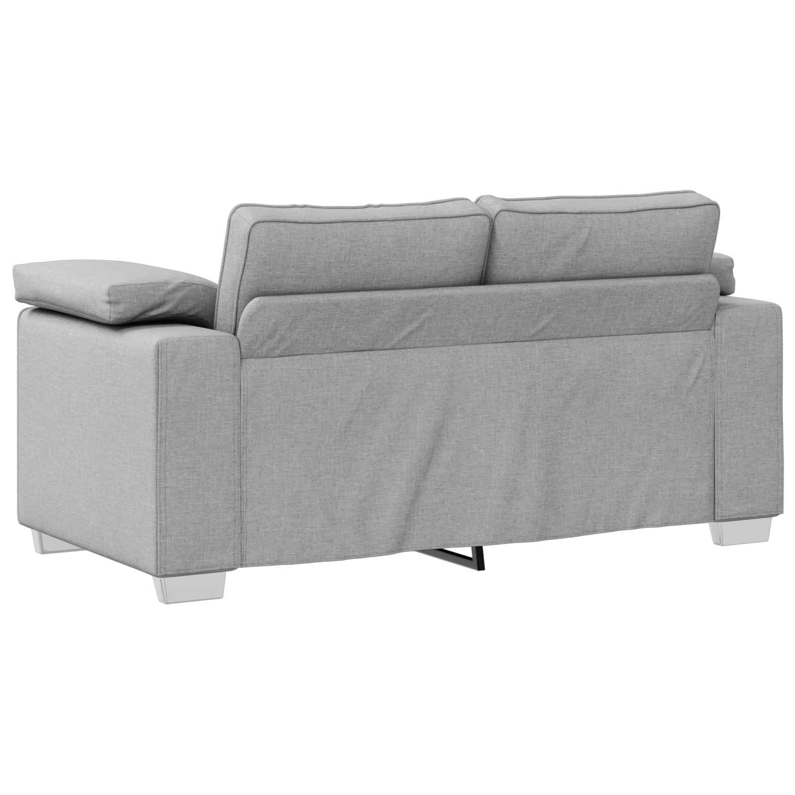 Divano a due posti Grigio Nuvola 160 cm Tessuto | homemem39