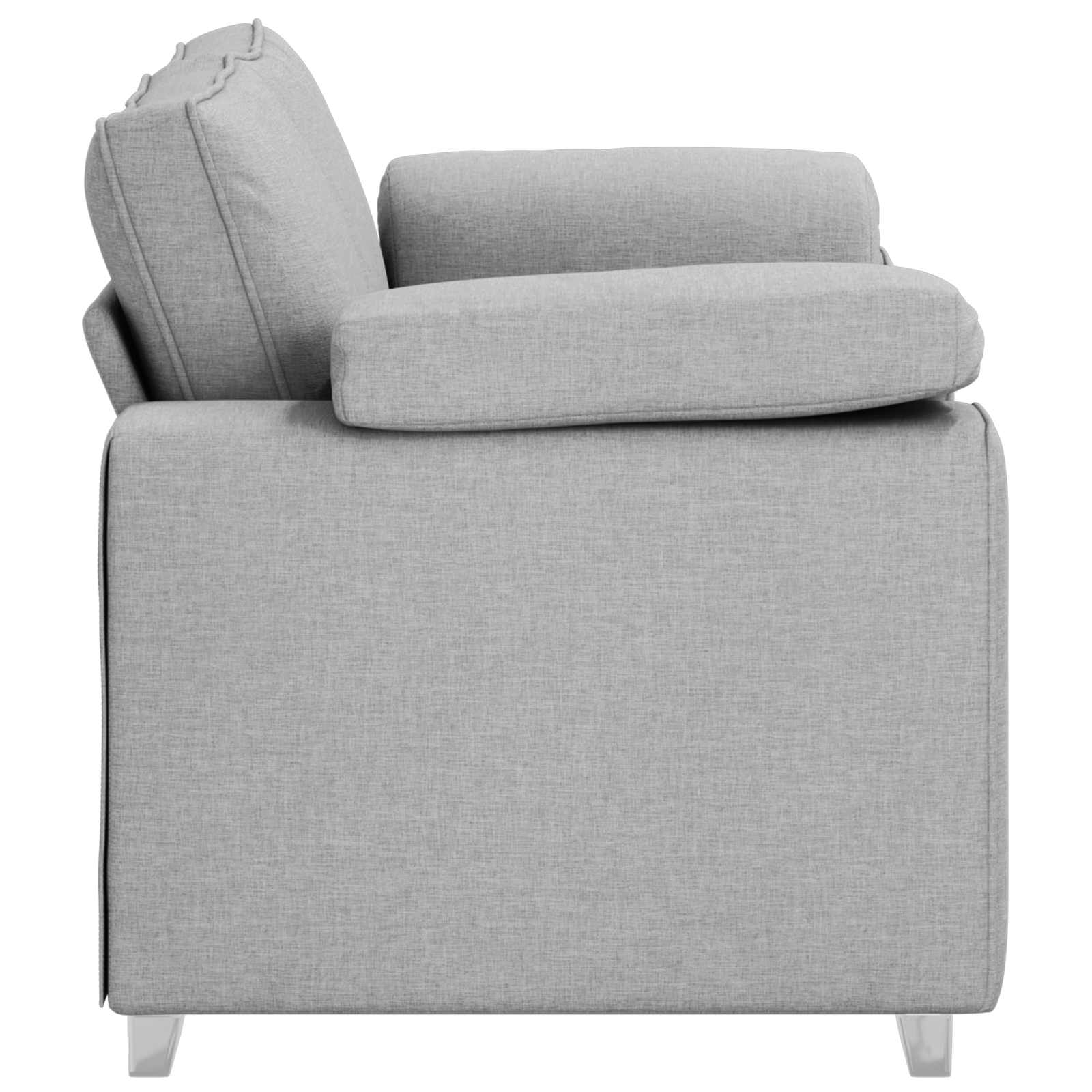 Divano a due posti Grigio Nuvola 160 cm Tessuto | homemem39