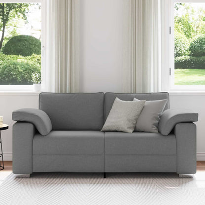 Divano a due posti Grigio scuro 180 cm Tessuto | homemem39